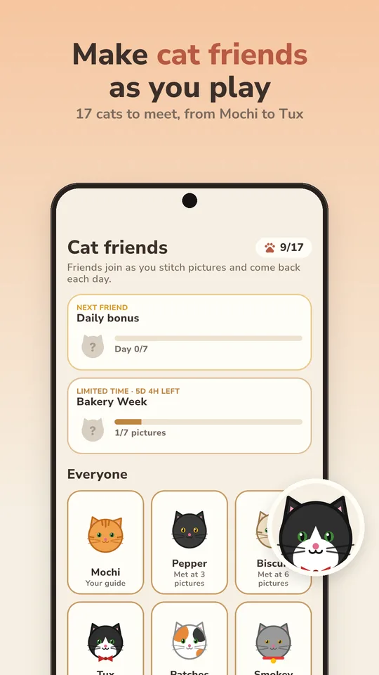 Make cat friends as you play