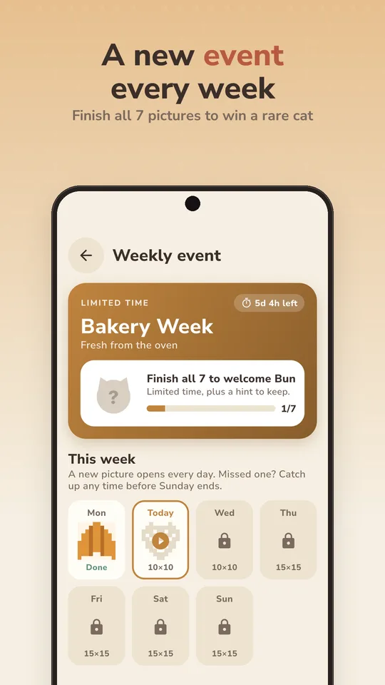 A new event every week